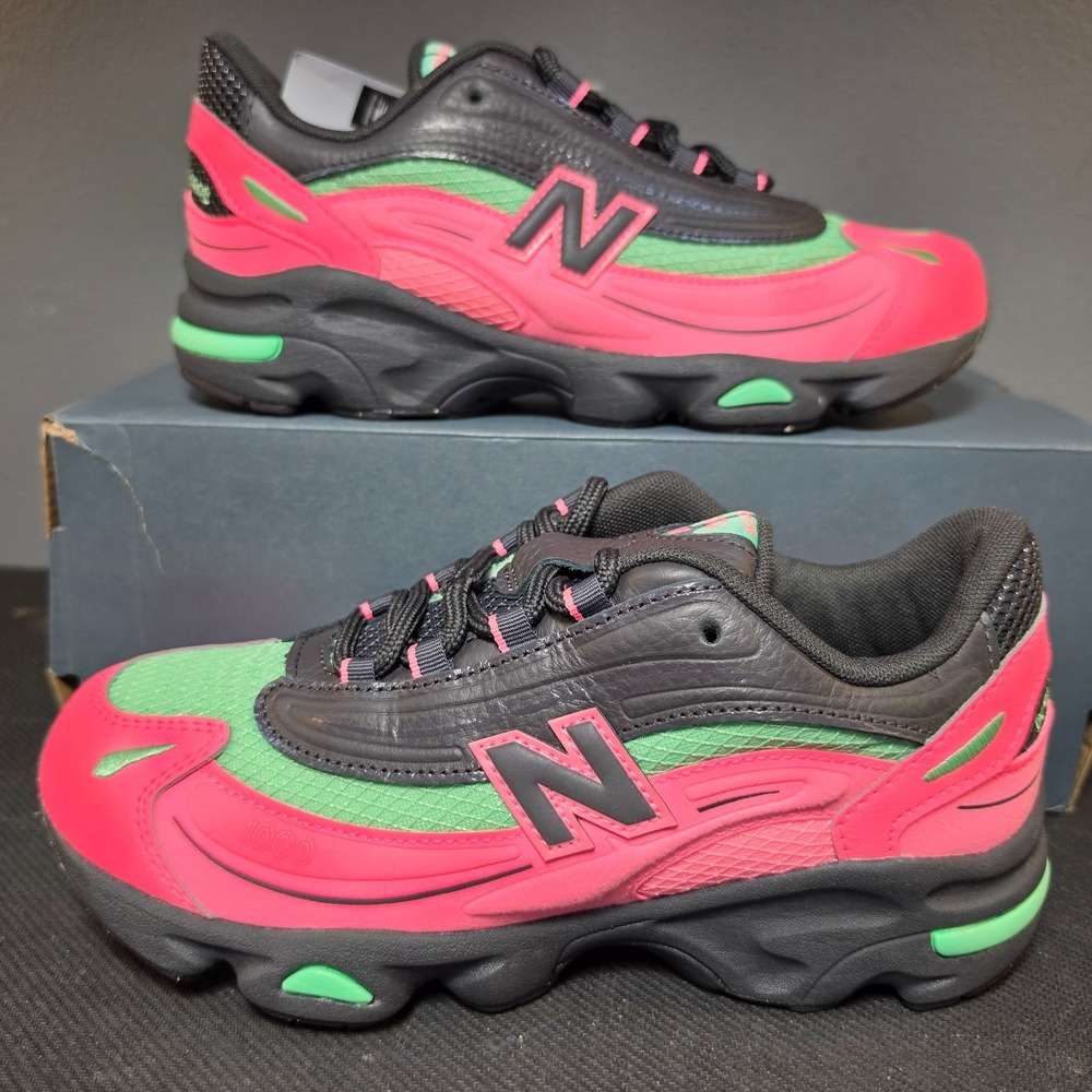 Women's 6.5 Youth 5 New Balance 1000 GC1000DM Pink Green Black Y2K Running NIB